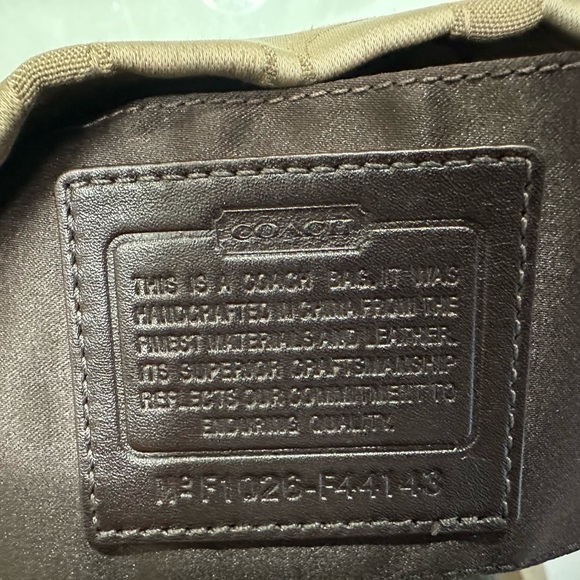 Coach Khaki / Mahogany Small Carly shoulder bag F1026-f44143 - Picture 5 of 5